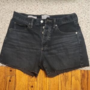 Black Denim Women's Shorts